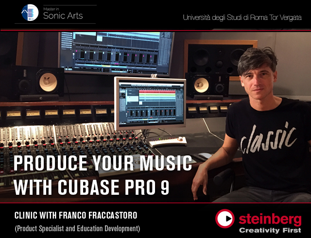 Evento Steinberg Cubase Pro 9 - Master in Sonic Arts